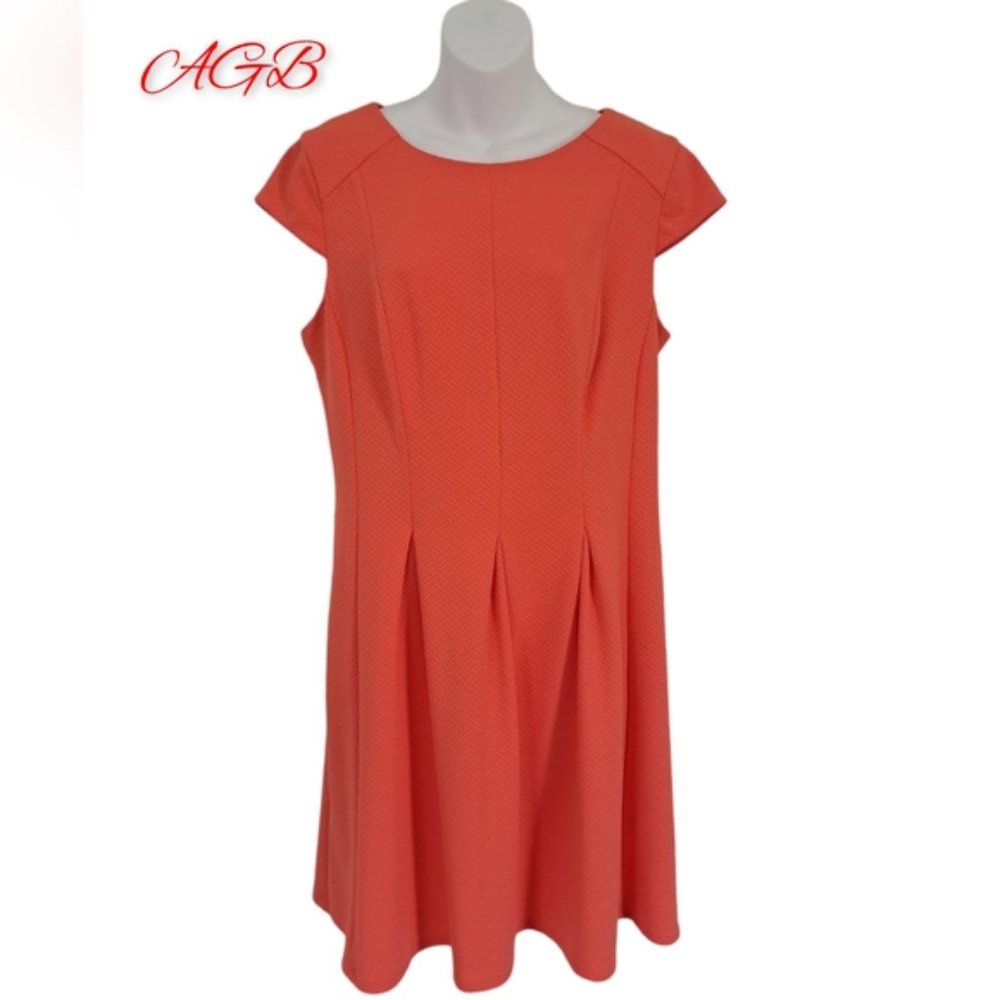 Peach A-Line Dress Size 16 Fits 14